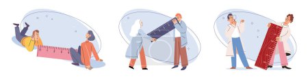 Personal space vector illustration. The concept personal space is deeply rooted in human psychology and social dynamics Establishing clear boundaries helps prevent personal space violations