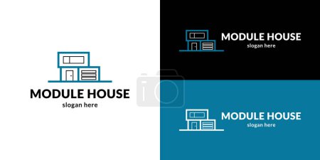 Modernes Modulhaus-Logo