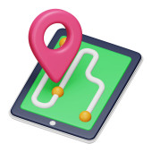 Gps tracking 3d rendering isometric icon. Poster #620231756