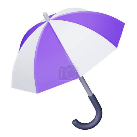 Ilustración de Umbrella 3d rendering isometric icon. - Imagen libre de derechos