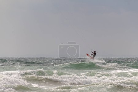 Photo for Kite surfing on the beach - Royalty Free Image