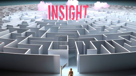Insight and a challenging path that leads to it - confusion and frustration in seeking it, complicated journey to Insight