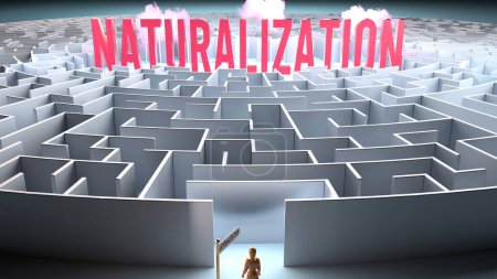 Foto de Naturalization and a challenging path that leads to it - confusion and frustration in seeking it, complicated journey to Naturalization - Imagen libre de derechos