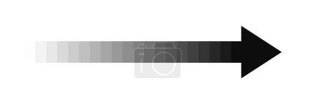 Téléchargez les photos : Long black arrow with gradient color showing direction - en image libre de droit
