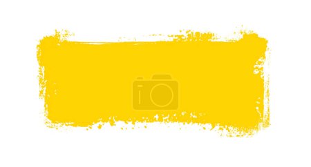 Photo for Yellow orange frame made with brush color and cop space - Royalty Free Image