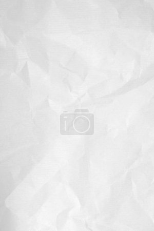 Wrinkled white paper background texture