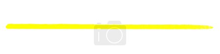 Photo for Yellow pencil line or stroke banner - Royalty Free Image
