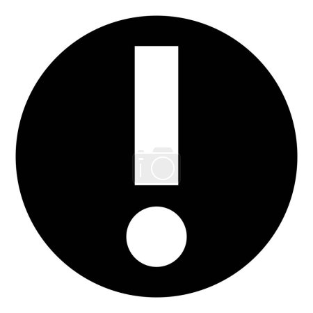Schwarzer runder Knopf mit weißem Fehlersymbol