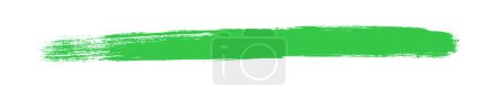Photo for Hand drawn brushstroke with green color - Royalty Free Image