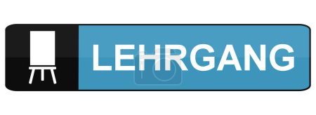Botón Banner con icono de aprendizaje: Curso en idioma alemán