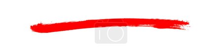 Rote Pinselstrich-Textur auf weißem Hintergrund