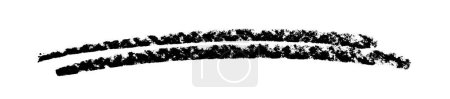 Skizze eines schmutzigen handgezeichneten Doppelstreifens mit schwarzer Farbe