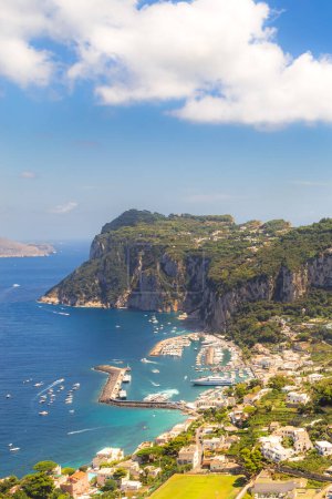 Capri Island, Italy, Europe. Amazing day with beatiful collors.