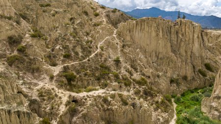 Photo for La Paz, Valle de la Luna scenic rock formations. Bolivia. - Royalty Free Image