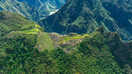 Machu Picchu, Perú. Vista aérea