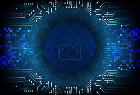 Illustration for Abstract technology circuit board background vector illustration - Royalty Free Image