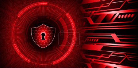 Illustration for Cyber security concept background, abstract illustration design - Royalty Free Image