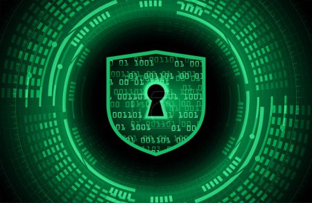 Téléchargez les illustrations : Cybersécurité protection des données concept de confidentialité des technologies commerciales. - en licence libre de droit