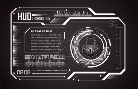 Téléchargez les illustrations : Cyber circuit technologie future concept fond - en licence libre de droit