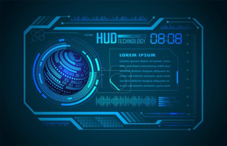 Illustration for Hud interface. futuristic interface hud elements. - Royalty Free Image