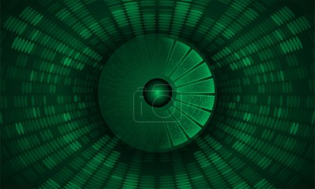 Illustration for Abstract technology background. Eye cyber security - Royalty Free Image