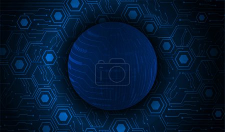 Illustration for Abstract futuristic background. technology concept. cyber circuit future technology concept background - Royalty Free Image