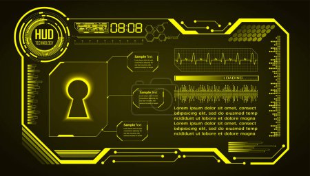 Illustration for Cyber data technology concept. vector illustration. - Royalty Free Image