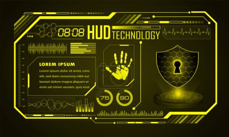 Illustration for Cyber security vector illustration concept - Royalty Free Image