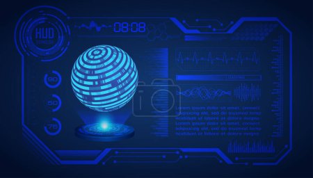 Illustration for Futuristic hud user interface - Royalty Free Image