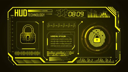 Téléchargez les illustrations : Cyber circuit technologie future concept fond - en licence libre de droit