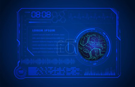 Téléchargez les photos : Cyber circuit technologie future concept fond - en image libre de droit