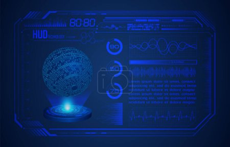 Illustration for Futuristic hud user interface. hud technology interface. - Royalty Free Image