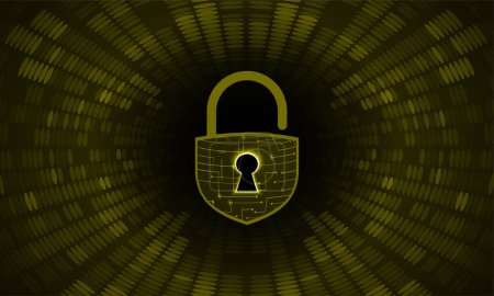 Téléchargez les illustrations : Cybersécurité concept de protection des données, vie privée - en licence libre de droit