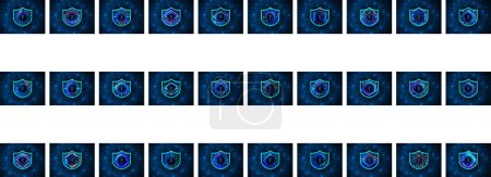 Illustration for Vector Shield icon.  security labels. - Royalty Free Image
