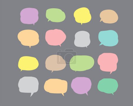 Illustration for Speech bubble cut paper design template. Vector illustration for your business - Royalty Free Image