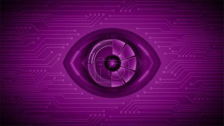 Illustration for Abstract purple futuristic background - Royalty Free Image