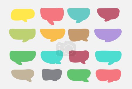 Illustration for Vector speech bubbles icons, vector illustration - Royalty Free Image