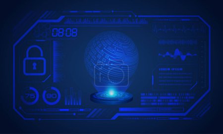 Illustration for Abstract futuristic hud background. futuristic interface concept - Royalty Free Image