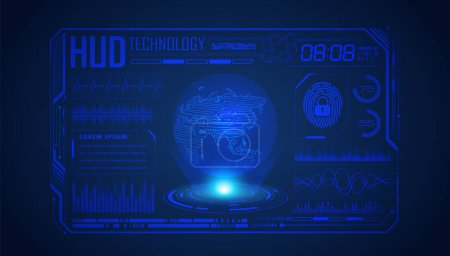Illustration for Abstract futuristic technology concept background - Royalty Free Image