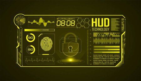 Illustration for Digital cyber technology concept background - Royalty Free Image