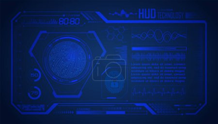 Illustration for Abstract futuristic interface. technology  concept. - Royalty Free Image