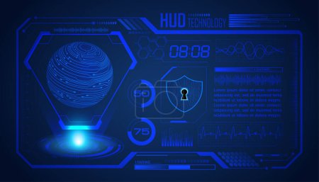 Illustration for Futuristic virtual hud interface. technology concept. vector illustration. - Royalty Free Image