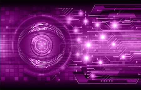 Illustration for Cyber circuit future technology concept background - Royalty Free Image