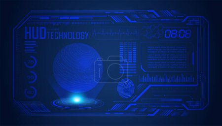 Photo for Futuristic virtual reality, hud user interface - Royalty Free Image