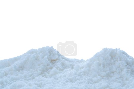 Foto de Nieve aislada sobre fondo blanco de cerca - Imagen libre de derechos