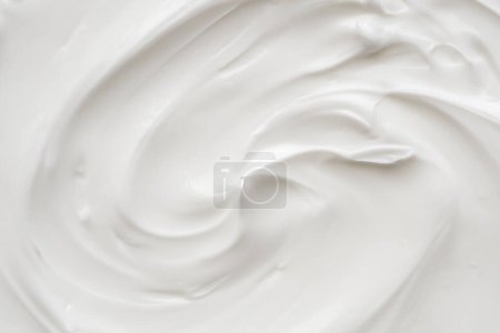 Photo for White lotion beauty skincare cream texture cosmetic product background - Royalty Free Image