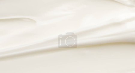 Photo for White lotion beauty skincare cream texture cosmetic product background - Royalty Free Image