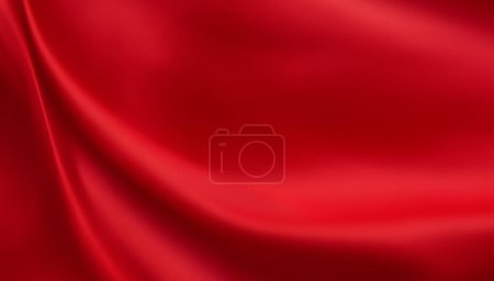 Téléchargez les photos : Tissu rouge abstrait avec fond texture douce vague - en image libre de droit