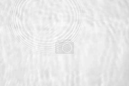 Foto de Abstract white transparent water shadow surface texture natural ripple background - Imagen libre de derechos