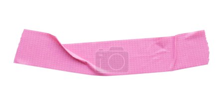 Pink adhesive sticky tapes isolated on white background